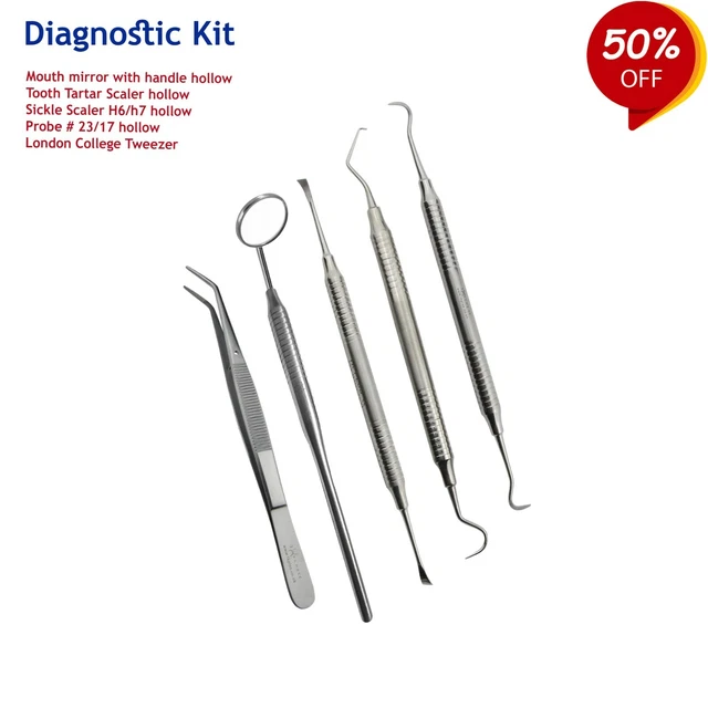 Dentaire Diagnostic Explorateurs Sondes Dentistes Mesureur Tartre Retire Miroir