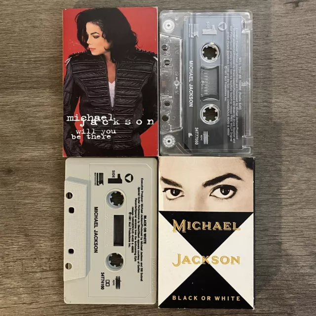 Michael Jackson Black or White Will You Be There Cassette Single 1991 1993 Epic