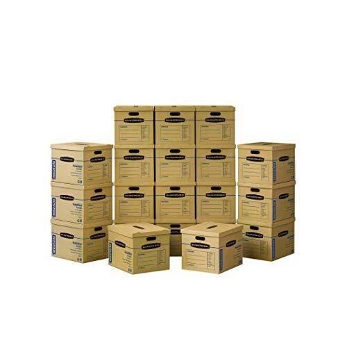SmoothMove Classic Moving Tape-Free Assembly, Easy Carry Medium Boxes 20-Pack