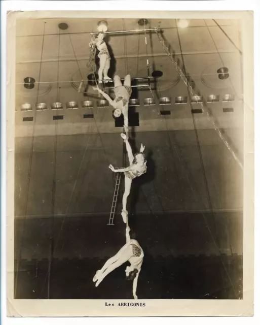 C4830/ Les Arrigonis High Rope Artists Photo 25 x 20.5 cm Circus 40s