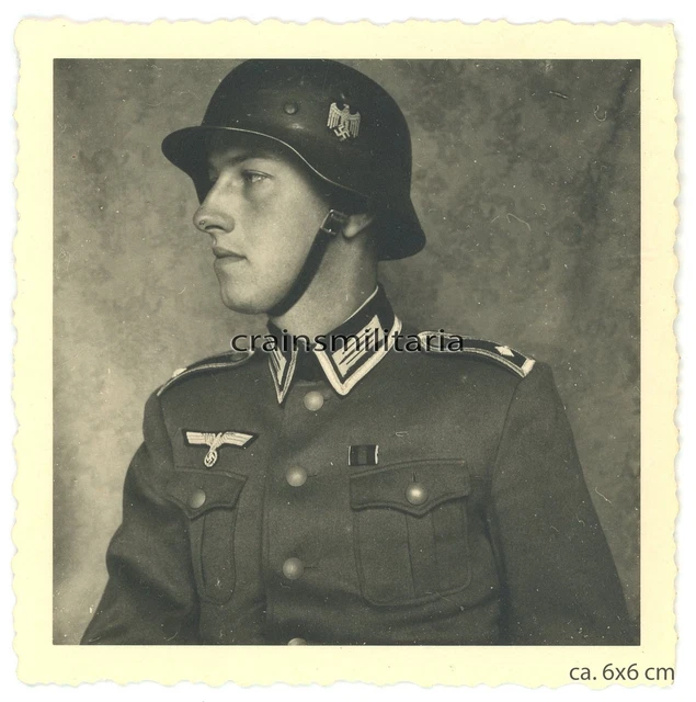 ORIG. FOTO PORTRAIT Heer Feldwebel mit Stahlhelm EUR 7,99 - PicClick DE