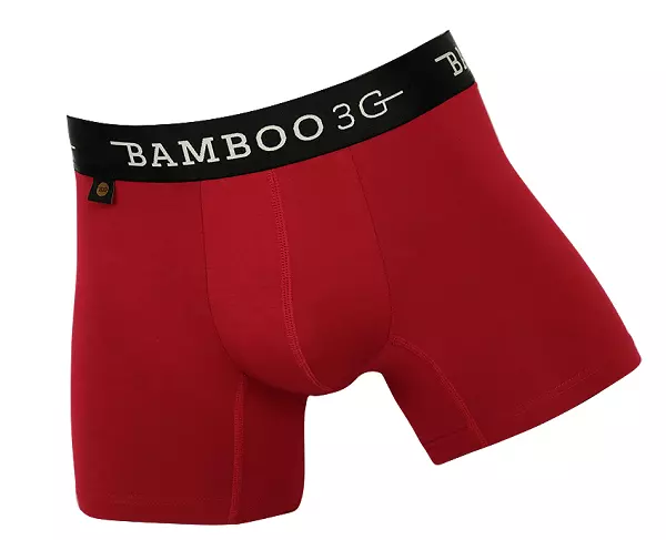 Underwear BAMBOO 3G Men's Trunk Sport-Work No Chafe 92% Bamboo - Red FREE POST