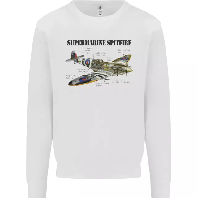 Felpa Supermarine Spitfire Infopic bambini maglione
