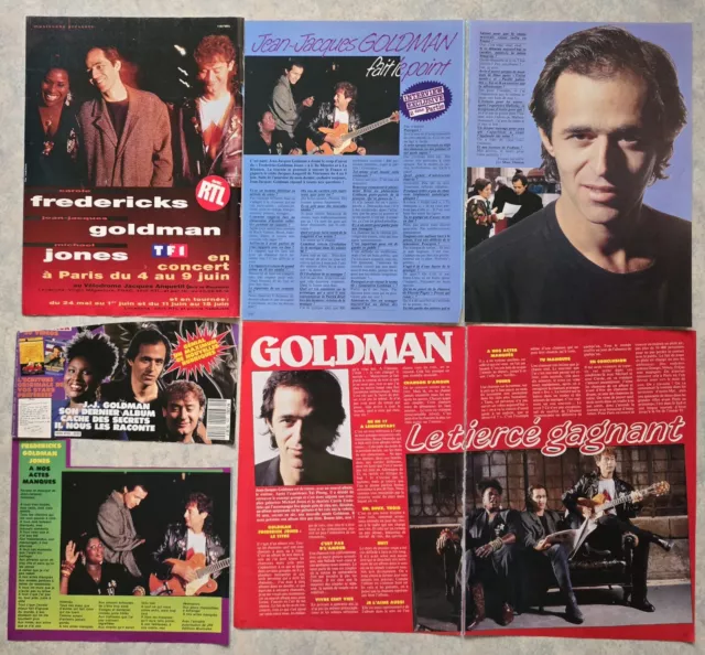 JEAN JACQUES GOLDMAN Lot De Presse clippings Collection magazines +  2 Posters