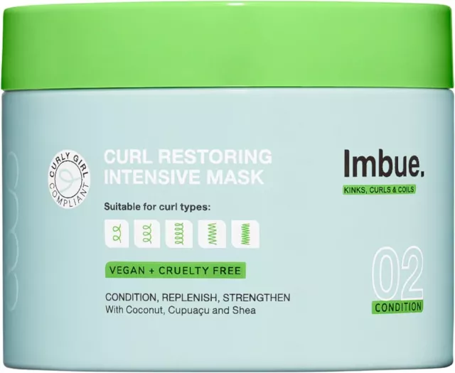 Imbue Curl Restoring Intensive Hair Mask - Protein Rich Deep Hair Conditioner,