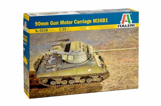 Kit Maquette 90MM Pistolet Moteur Carriage M36B1 1:3 5 Italeri 6538