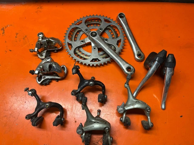 Lot de 29 pièces détachées pour vélo ancien / HURET / Mafac