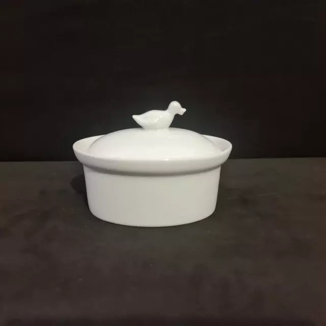 Plat à terrine en porcelaine blanc Made in France par Revol
