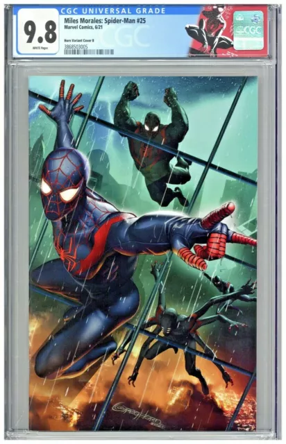 Miles Morales Spider-Man 25 CGC 9.8 Greg Horn Variant Cover B Virgin Clone Saga