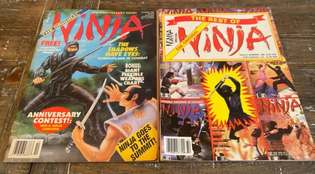Vintage NINJA The Original Magazines: Best Of Summer 1987 & #33 Oct 1988 *READ*!