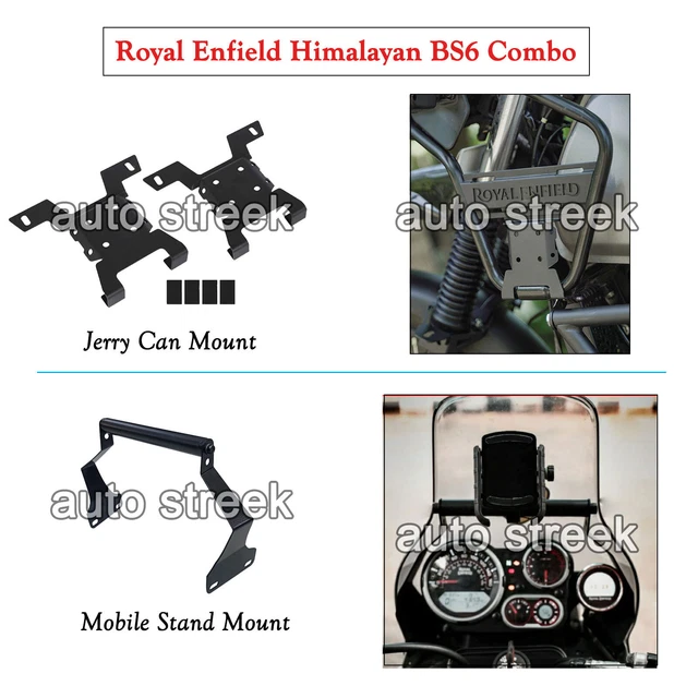 ROYAL ENFIELD HIMALAYAN BS6 "Jerry Can Mount & Mobile Stand Mount
