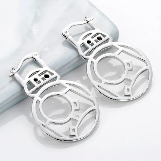Star Wars Silver BB-8 Earrings