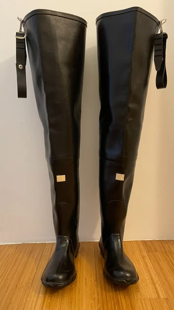 STIVALI WADERS DI Gomma Superga Nero Taglia 44 Tutta Coscia Leggi Inserzione EUR 200 00 PicClick IT