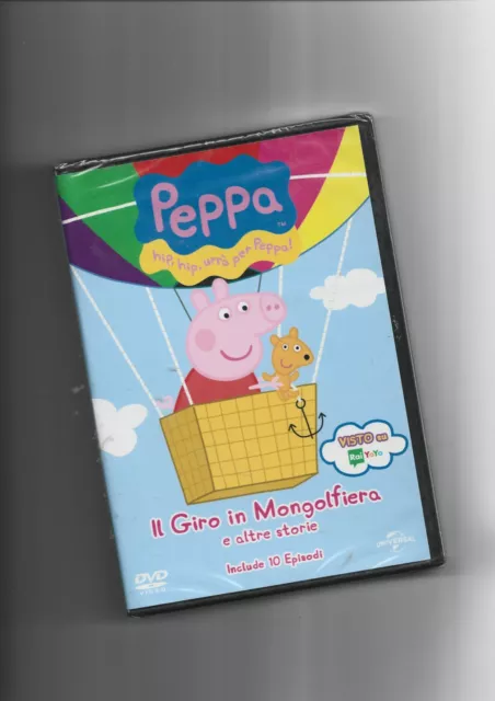 Peppa Pig - Dvd "Il Giro In Mongolfiera" 10 Episodi, Dvd Nuovo Origin Sigillato