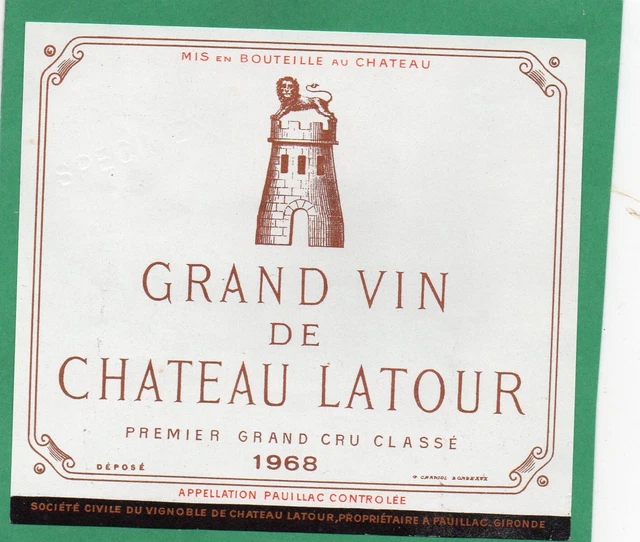 1 bouteille CHÂTEAU MOUTON ROTHSCHILD - 1er Gcc Pauillac 195 - Lot 299