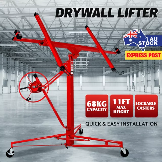 Oppsbuy 11FT Drywall Panel Lifter Plasterboard Hoist Lift Gyprock Sheet Board AU