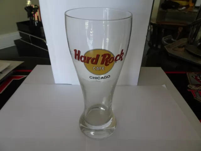 Hard Rock Cafe Chicago Pint Beer Glass Mug NEW