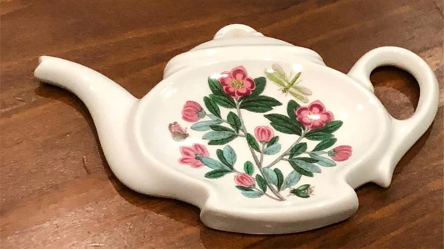 PORTMEIRION Botanic Garden Tea Bag Holder / Spoon Rest