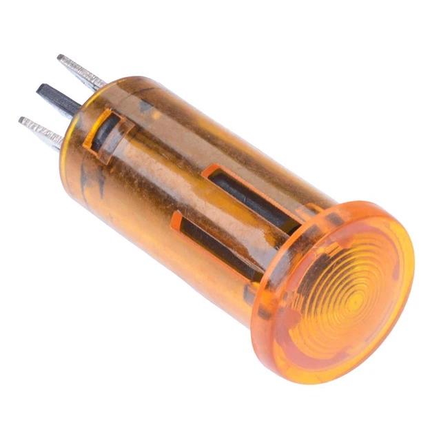 Ambre 12V 12.5mm Panneau Indicateur LED Lumière