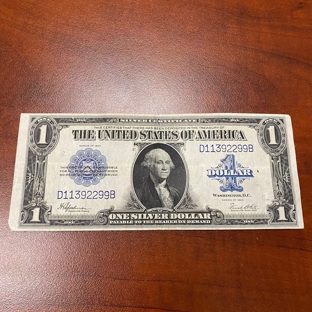 1923 One Dollar Silver Certificate Large Size Bank Note FR 237