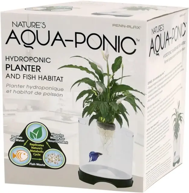 Penn-Plax Aquaponic Planter and Aquarium for Betta Fish | Tank Promotes Healt... 3