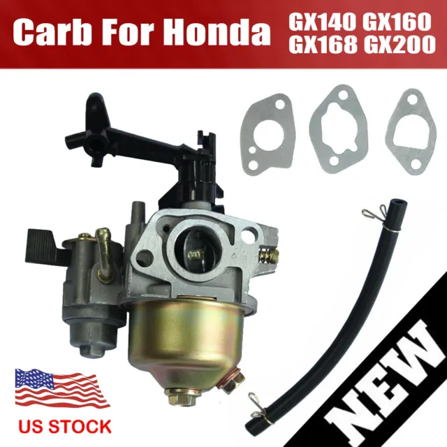 Carburetor 16100-ZH8-W61 Carb W/Fuel Pipe & Gasket For HONDA GX160 5.5HP GX200