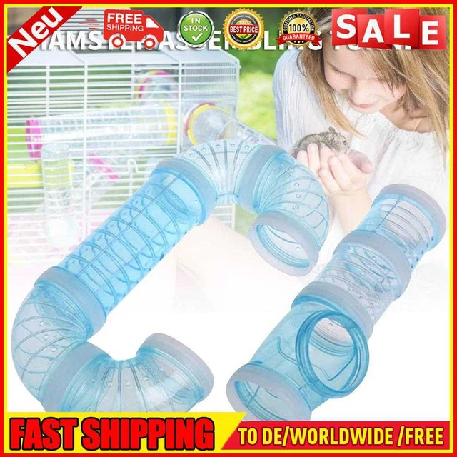 Tubi criceti Liuzhi, 8 pezzi, plastica, tunnel criceti, tunnel di collegamento fai da te
