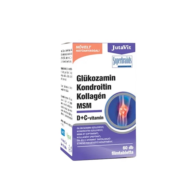 JUTAVIT GLUCOSAMINA, CONDROITINA, MSM, Vitamina C, D3, Collagene, 60
