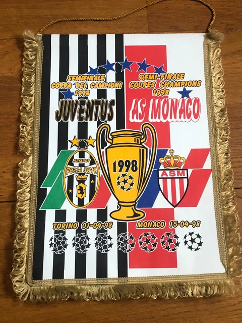 Fanion Vintage BORDEAUX / ASTON VILLA - Coupe UEFA 1997/1998 - Pièce Rare De Collection