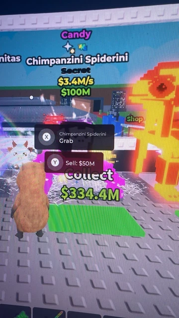 Roblox – Steal A Brainrot Rainbow Chimpanzini Spiderini (4.8M/s) – Neuf Sous Blister