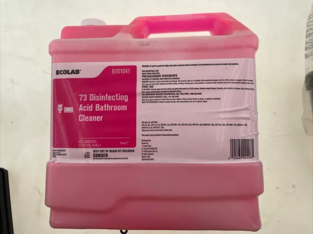 Ecolab 73 Disinfecting Acid Bathroom Cleaner 2.5 Gallon