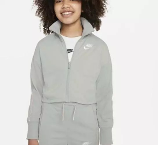 Giacca tuta Nike Sportswear junior ragazze grigia taglia UK ragazze medie #REF28