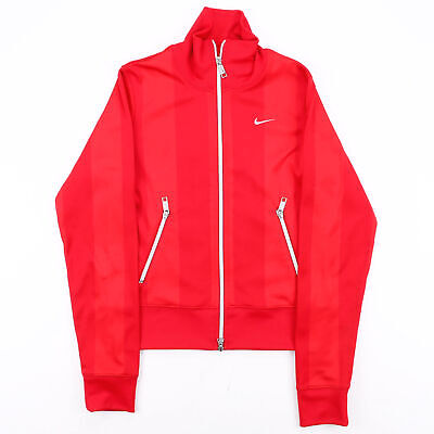 Vintage NIKE  Red 00s Polyester Sports Track Jacket Girls M