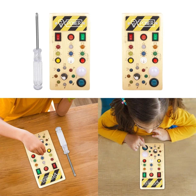 Accessoire De Planche Occupée – Manivelle Et Engrenage En Bois, Diamètre 9,6 Cm, Pour Motricité Fine