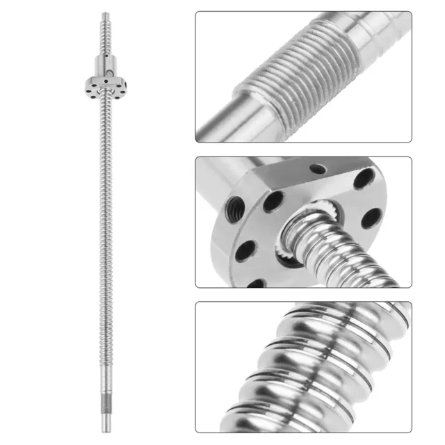 SFU1204 400mm Rolled Ballscrew Ballnut Anti Backlash Without Side End Supports✈