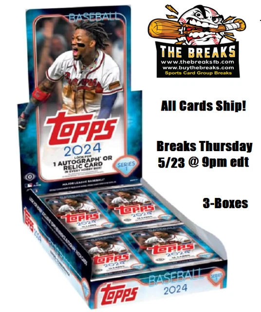 CINCINNATI REDS 2024 Topps Series 1 Hobby 3Box Pick Your Team 17.18