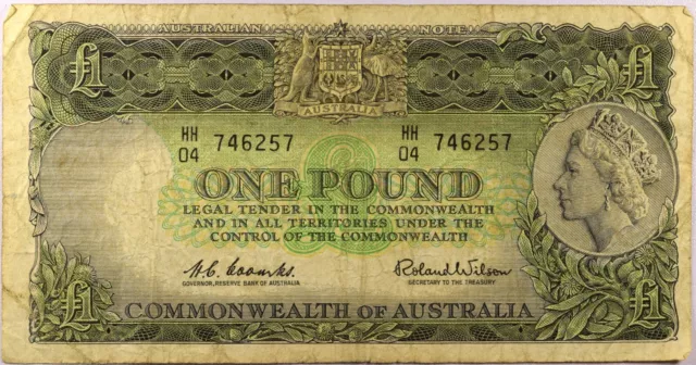 Australia Banknote 1 Pound