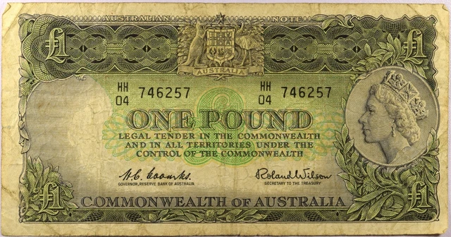 Australia Banknote 1 Pound Australia Banknote 1 Pound