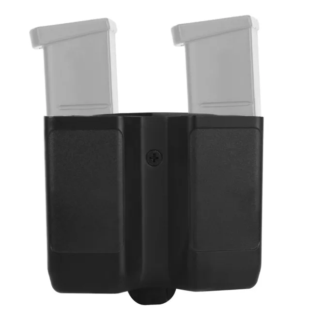 Double Stack Magazine Pouch Belt Mag Holster for 9mm /.40  cal /.357 Black