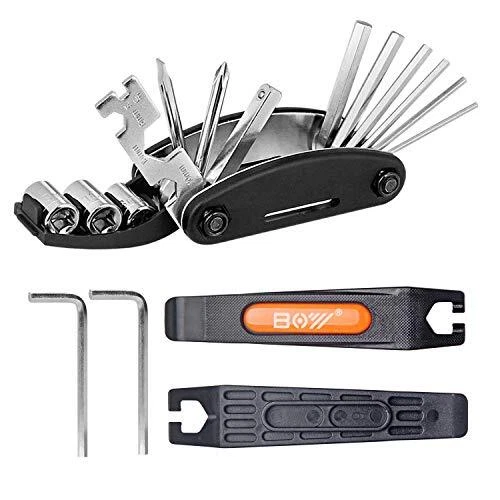 QKURT Kit de réparation de mécanicien de véloLevier de Pneu de vélo Clés Alle...