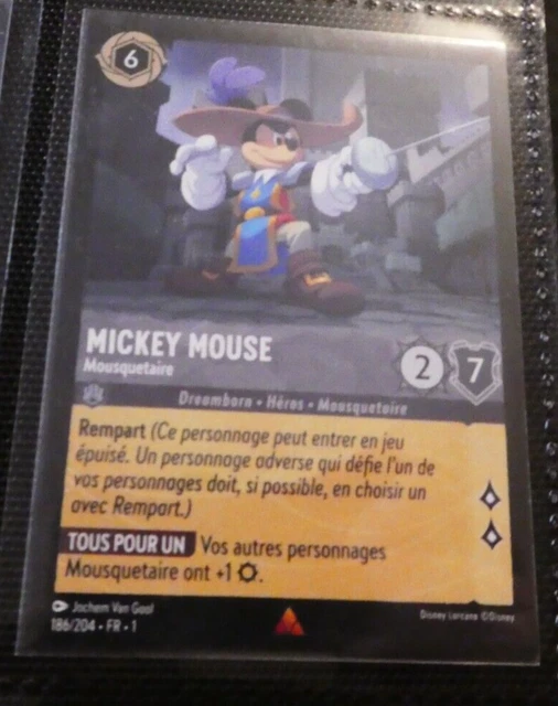 LORCANA CHAPITRE 1 Disney France Card Game Carte 186/204 FR Francais