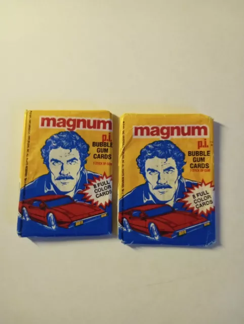 VINTAGE MAGNUM P.I. Tom Selleck collectible card sets Donross Co $9.99 ...