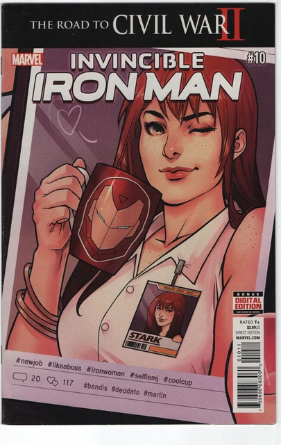 Invincible Iron Man #10 2nd Appearance Riri Williams 9 Marvel Comics 2016 MCU