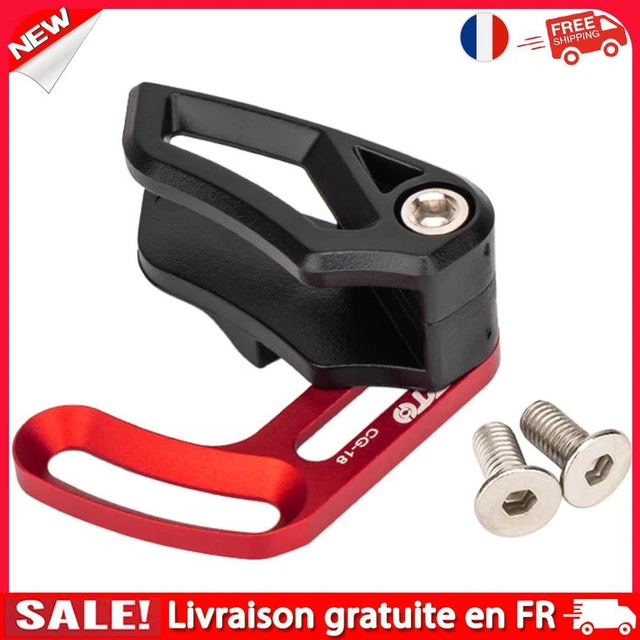 Guide de chaîne en alliage d'aluminium pour pédalier ISCG 05 Accessoire de vélo, Noir/blanc Guide de chaîne en alliage d'aluminium pour pédalier ISCG 05 Accessoire de vélo, Noir/blanc