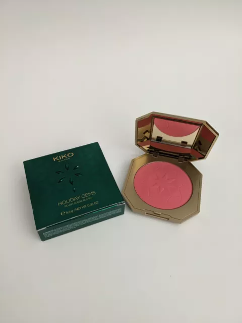 KIKO MILANO Holiday Gems Plush Suede Blush 9.5g - 02 Candy Cane