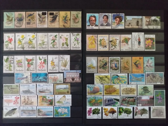 briefmarken barbados lot bedarfsgestempelt