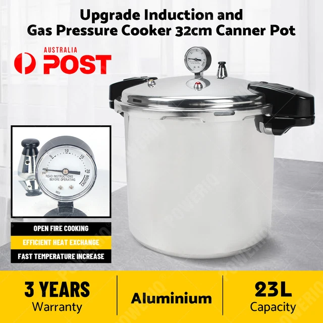 2023 UPGRADE INDUCTION and Gas 23L Aluminium Pressure Cooker 32cm