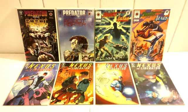 Magus Robot Fighter vs. Predator 4 Complete Mini-Series + Valiant Comic Books