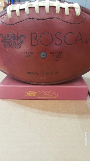 Vintage Rare Bosca Leather Football Official Pro NFL Pattern Wilson Duke F1100 3