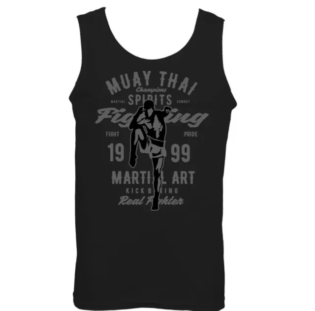 Muay Thai Fighting Mens Martial Arts Vest Boxing Training Top MMA Kick Mixed